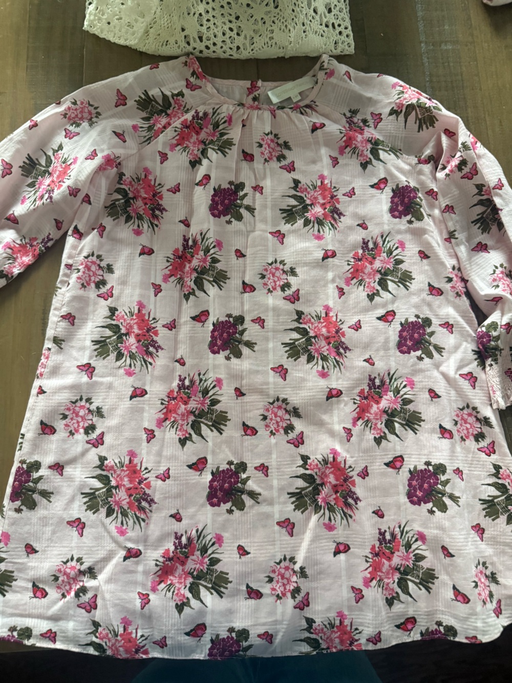 LoveShackFancy dress girls 6-7 years cotton pink floral butterfly 🦋 cute summer
